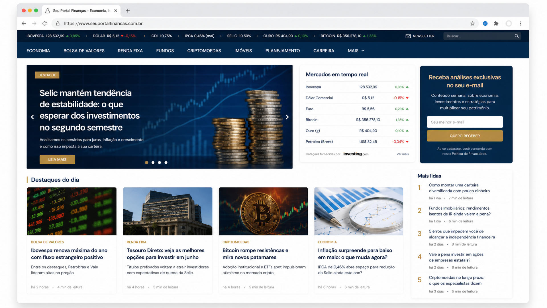 Seu Portal Finanças — Finanças e investimentos