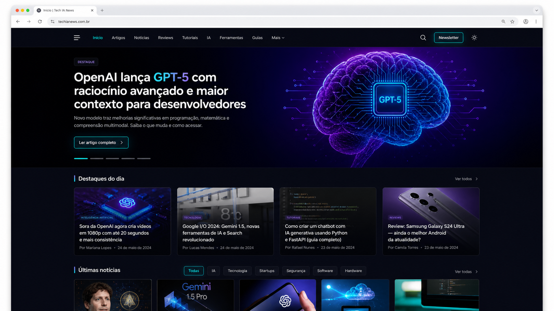 Tech IA News — Tecnologia e IA
